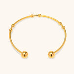 Alora Minimalist Gold Bangle - Bangle Bracelets