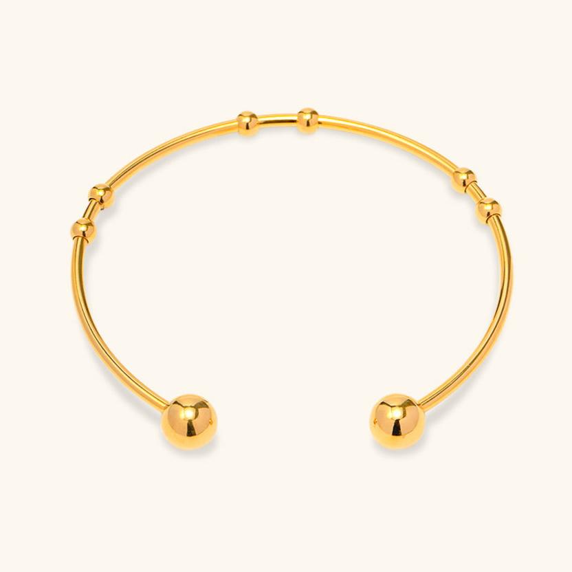 Alora Minimalist Gold Bangle - Bangle Bracelets