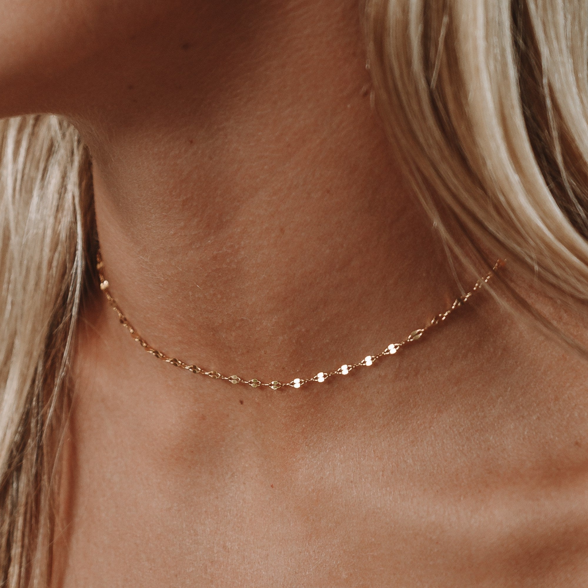 Amara Dainty Choker Necklace - Chain Necklaces
