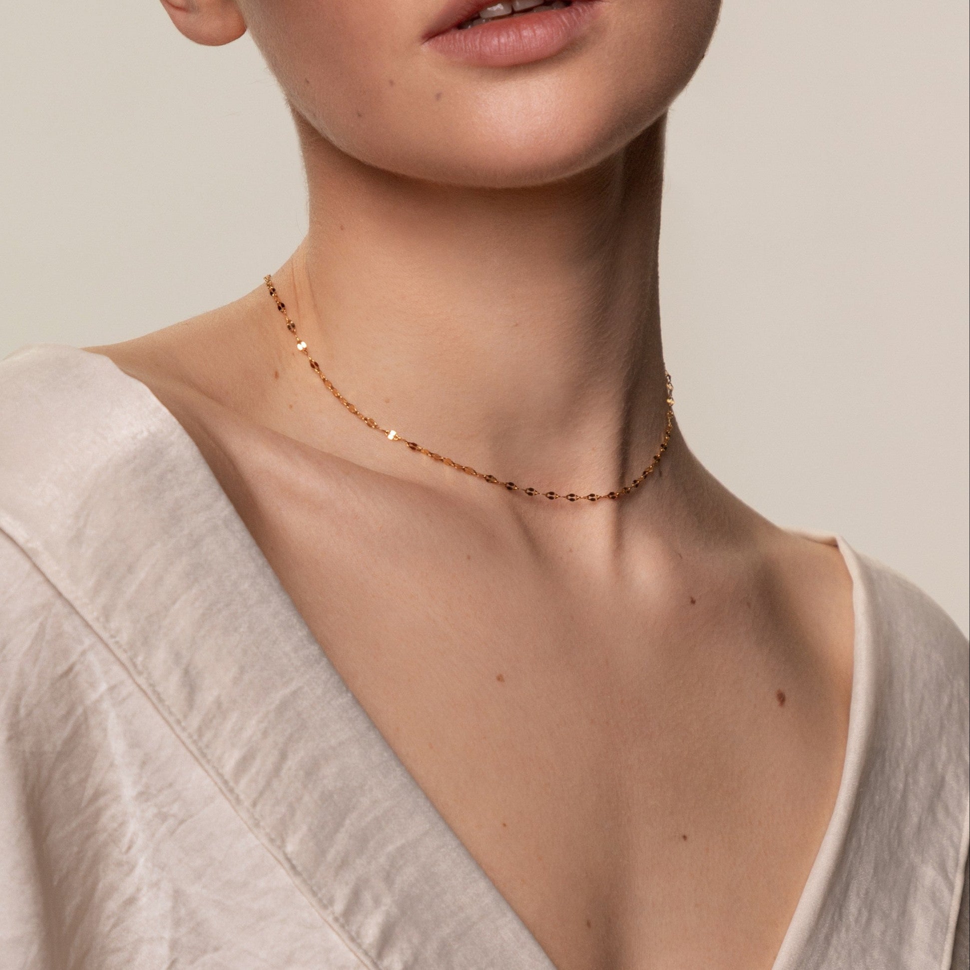 Amara Dainty Choker Necklace - Chain Necklaces