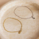 Amara Gold Heart Chain Bracelet - Bracelets