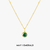 Amelia Birthstone Necklace - Pendant Necklaces