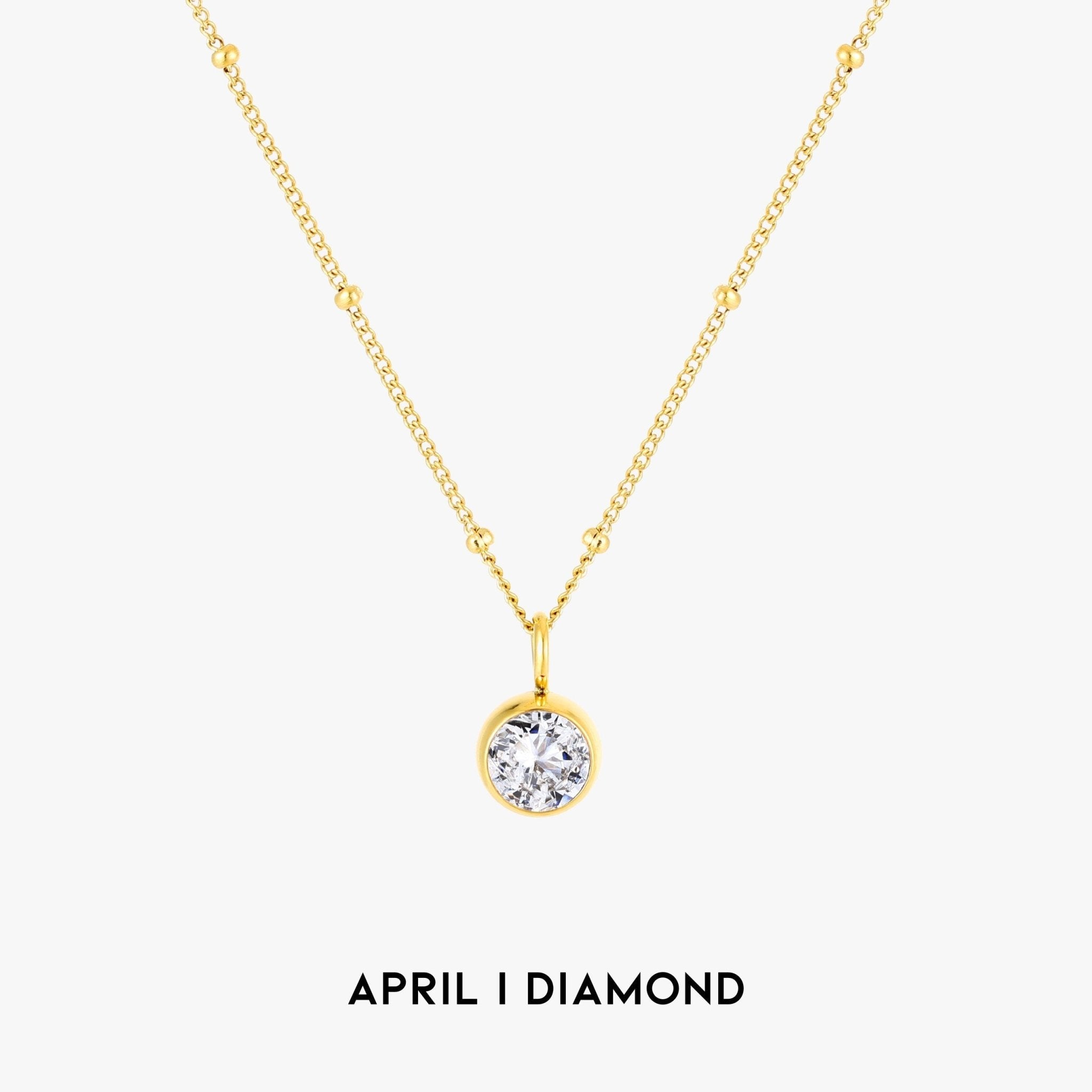 Amelia Birthstone Necklace - Pendant Necklaces