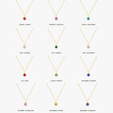 Amelia Birthstone Necklace - Pendant Necklaces