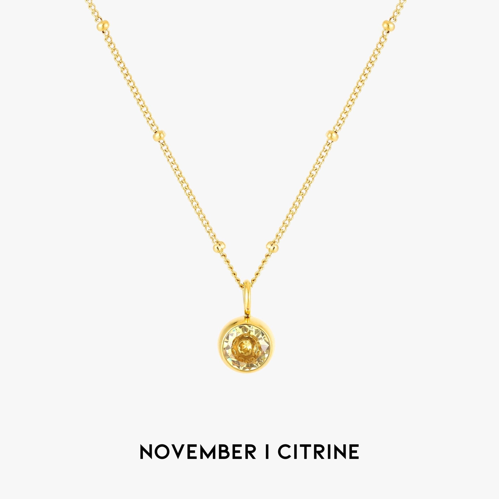 Amelia Birthstone Necklace - Pendant Necklaces