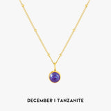 Amelia Birthstone Necklace - Pendant Necklaces