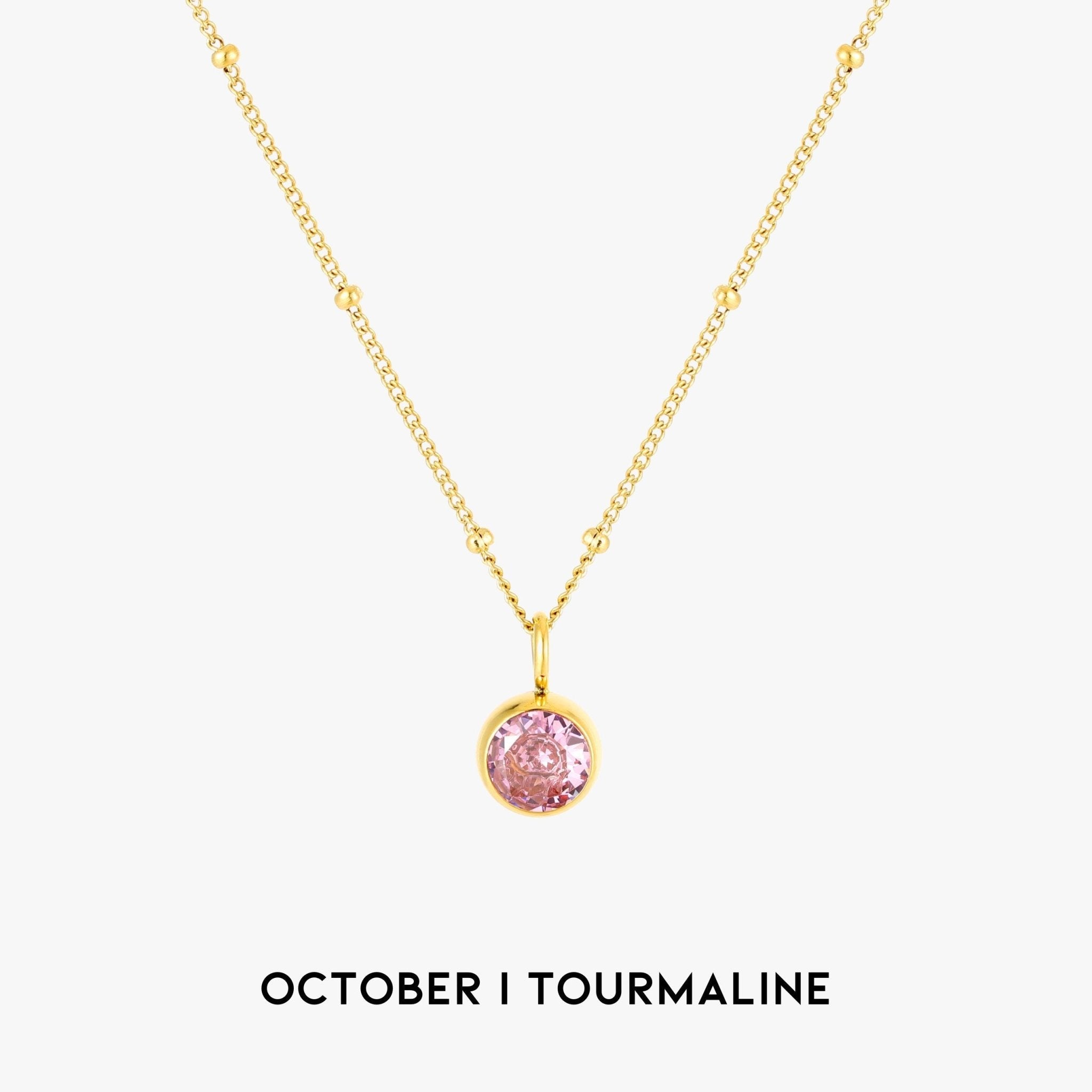 Amelia Birthstone Necklace - Pendant Necklaces