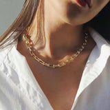 Aria Bold Link Chain Necklace - Chain Necklaces