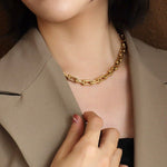 Aria Bold Link Chain Necklace - Chain Necklaces
