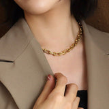 Aria Bold Link Chain Necklace - Chain Necklaces