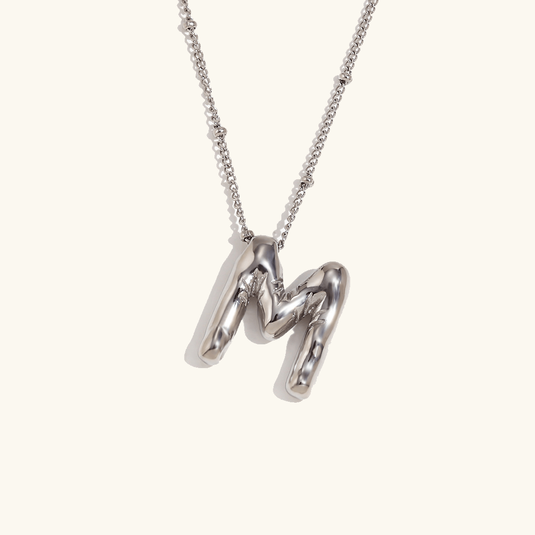 Aurelia Balloon Initial Necklace - Pendant Necklaces