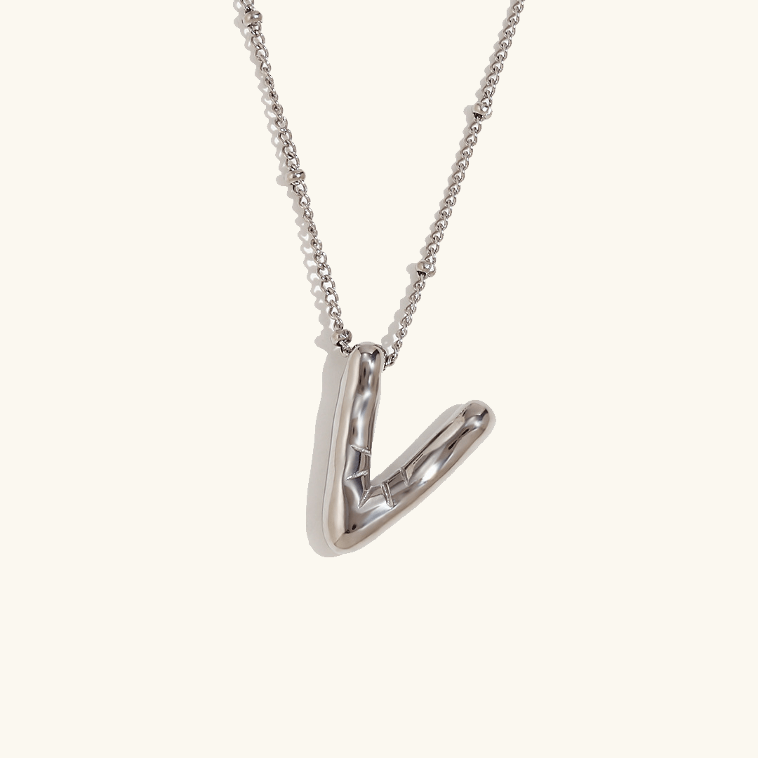 Aurelia Balloon Initial Necklace - Pendant Necklaces