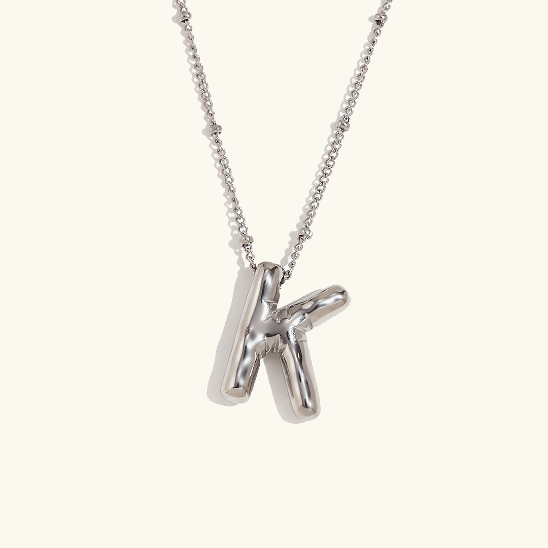 Aurelia Balloon Initial Necklace - Pendant Necklaces