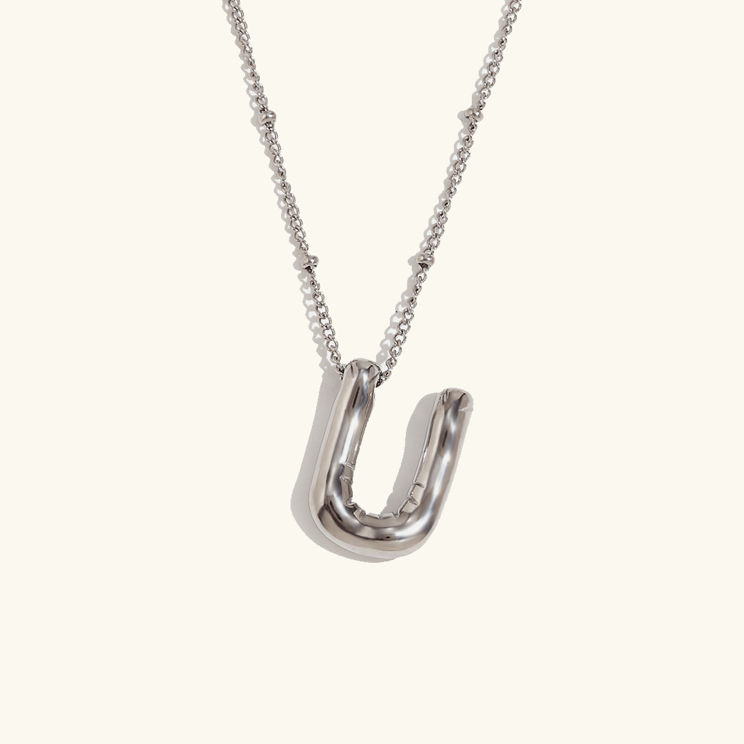 Aurelia Balloon Initial Necklace - Pendant Necklaces