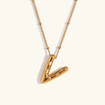 Aurelia Balloon Initial Necklace - Pendant Necklaces