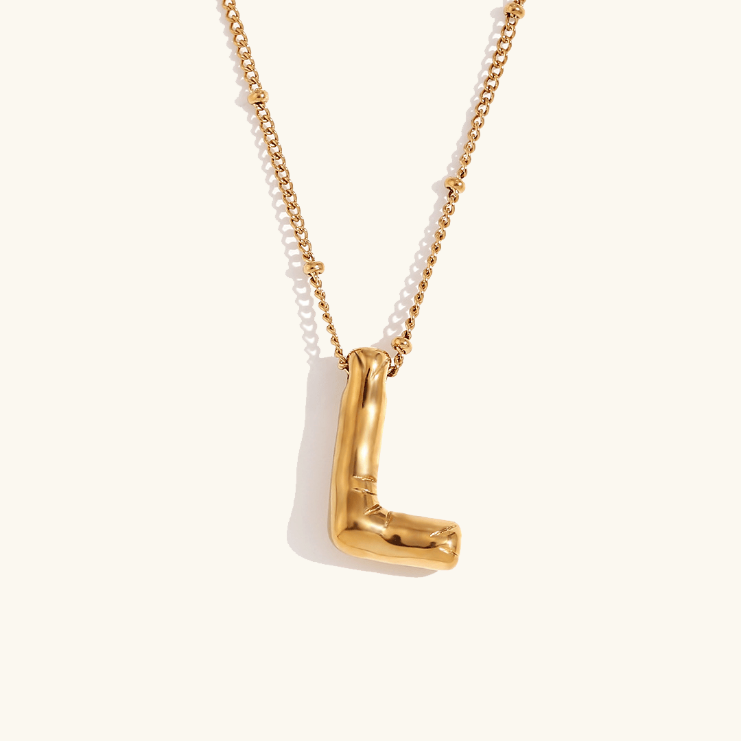 Aurelia Balloon Initial Necklace - Pendant Necklaces