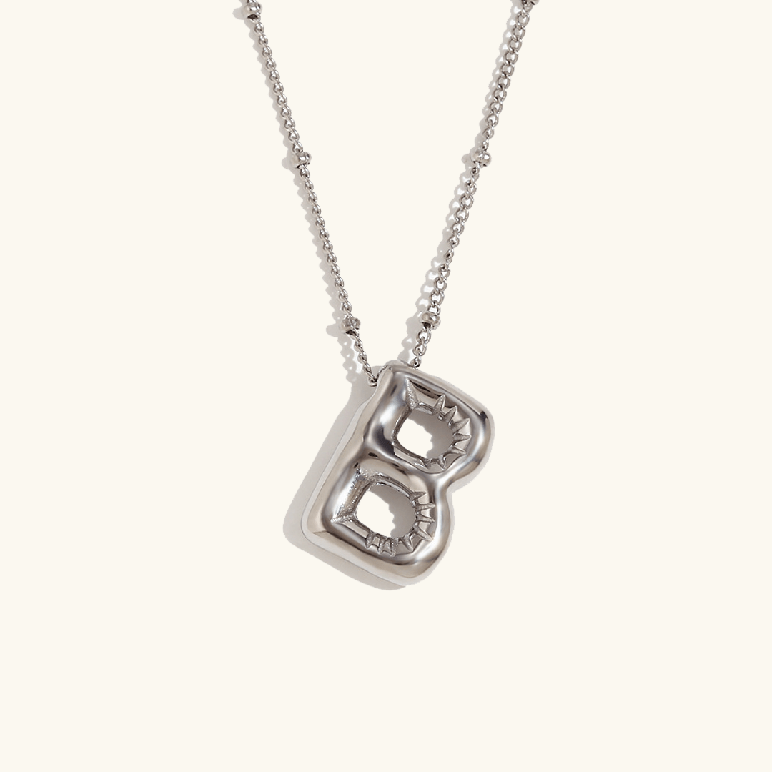 Aurelia Balloon Initial Necklace - Pendant Necklaces
