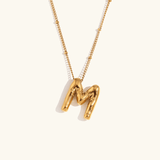 Aurelia Balloon Initial Necklace - Pendant Necklaces
