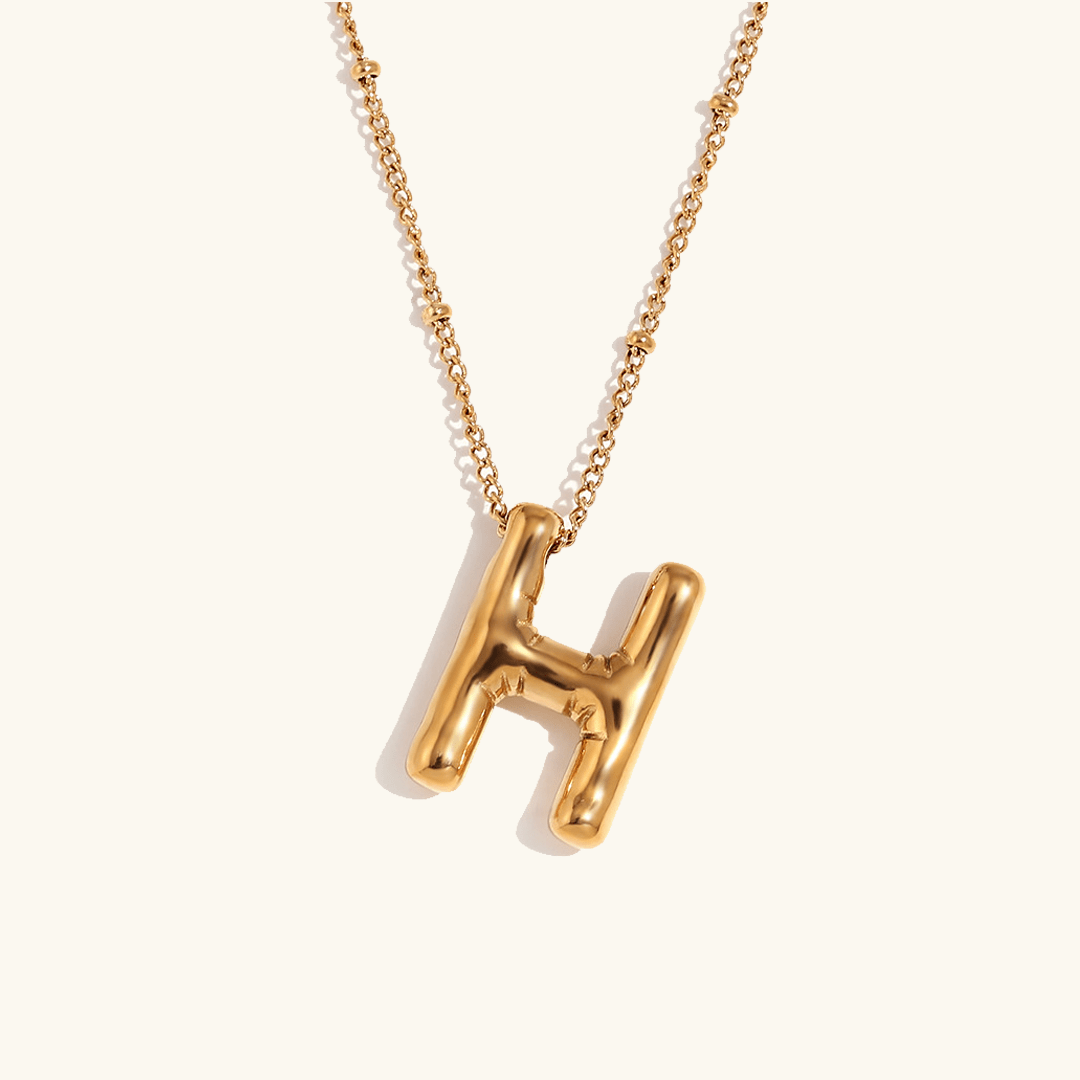 Aurelia Balloon Initial Necklace - Pendant Necklaces