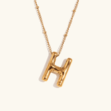 Aurelia Balloon Initial Necklace - Pendant Necklaces