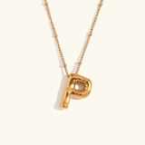 Aurelia Balloon Initial Necklace - Pendant Necklaces