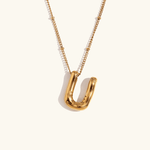 Aurelia Balloon Initial Necklace - Pendant Necklaces