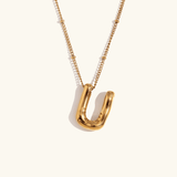 Aurelia Balloon Initial Necklace - Pendant Necklaces