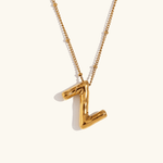 Aurelia Balloon Initial Necklace - Pendant Necklaces