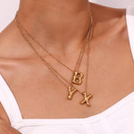 Aurelia Balloon Initial Necklace - Pendant Necklaces