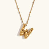 Aurelia Balloon Initial Necklace - Pendant Necklaces