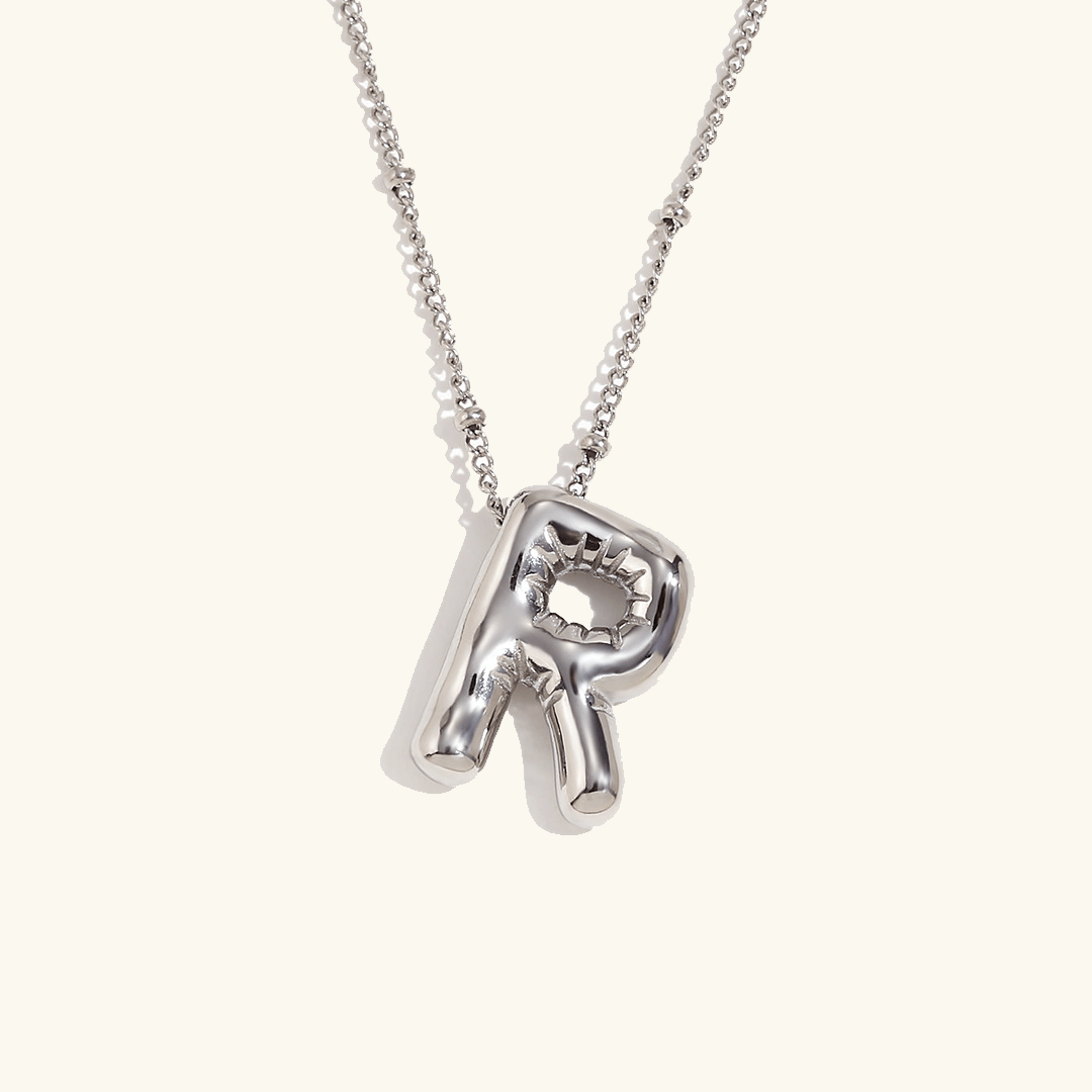 Aurelia Balloon Initial Necklace - Pendant Necklaces