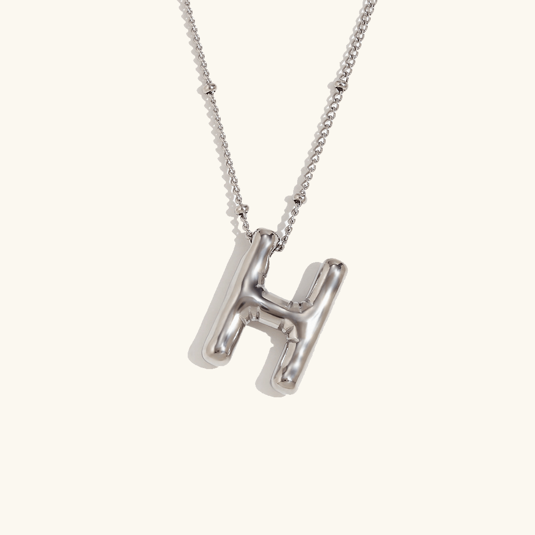 Aurelia Balloon Initial Necklace - Pendant Necklaces