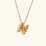Aurelia Balloon Initial Necklace - Pendant Necklaces