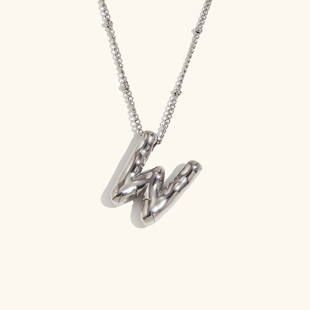 Aurelia Balloon Initial Necklace - Pendant Necklaces