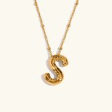 Aurelia Balloon Initial Necklace - Pendant Necklaces