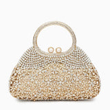 Aurora Crystal Evening Bag with Luxe Handle – Glamour Redefined - Women's Handbags