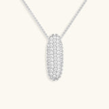 Bubble Initial Diamond Necklace - Pendant Necklaces