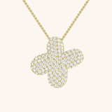 Bubble Initial Diamond Necklace - Pendant Necklaces