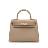 Cindy Leather Top Handle Satchel Bag – Classic Flap Crossbody Handbag for Women - Women's Satchel Bags & Top Handle Handbags