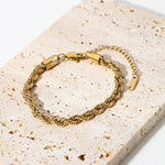 Clara Rope Chain Gold Bracelet - Chain Bracelets