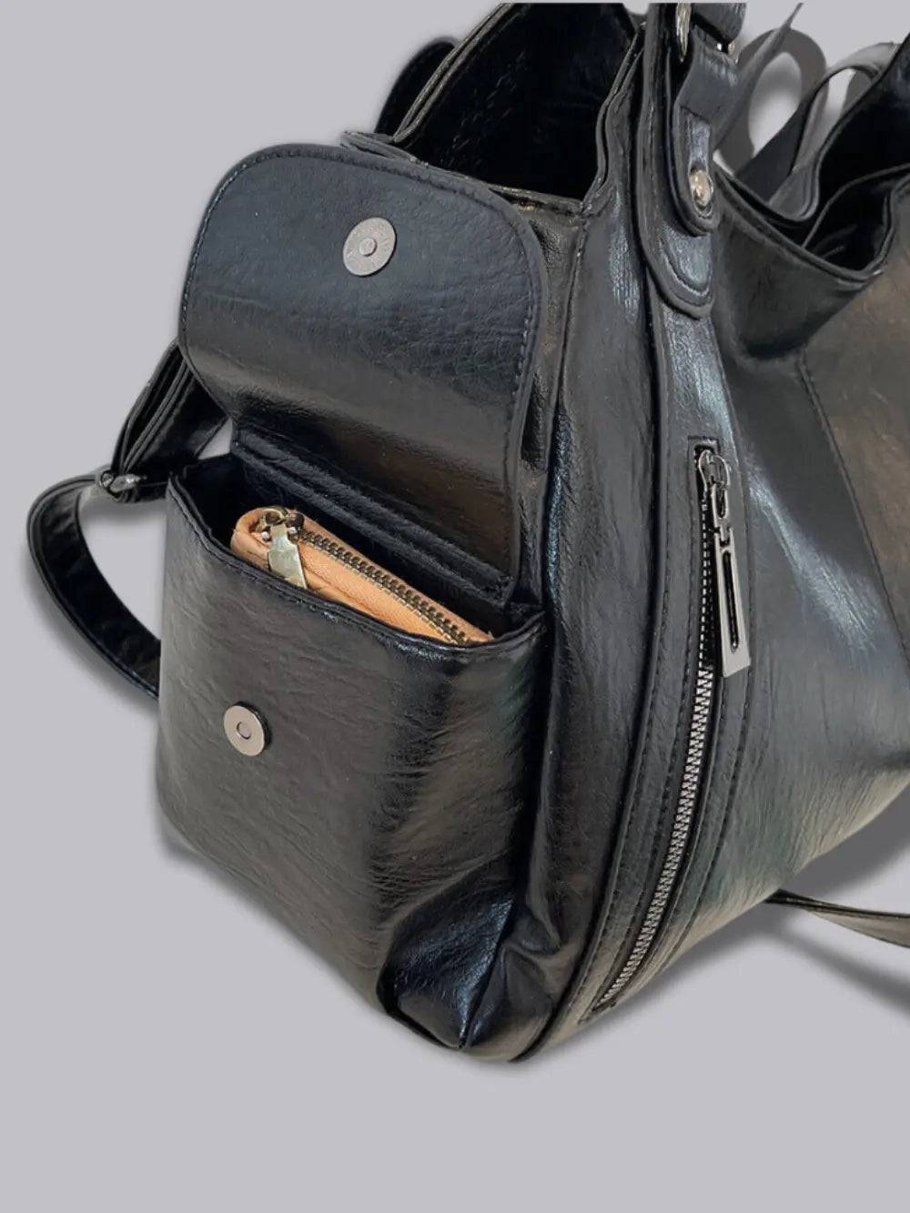 Classic Multi - Pocket Shoulder Bag – Effortless Style - Shoulder Bags