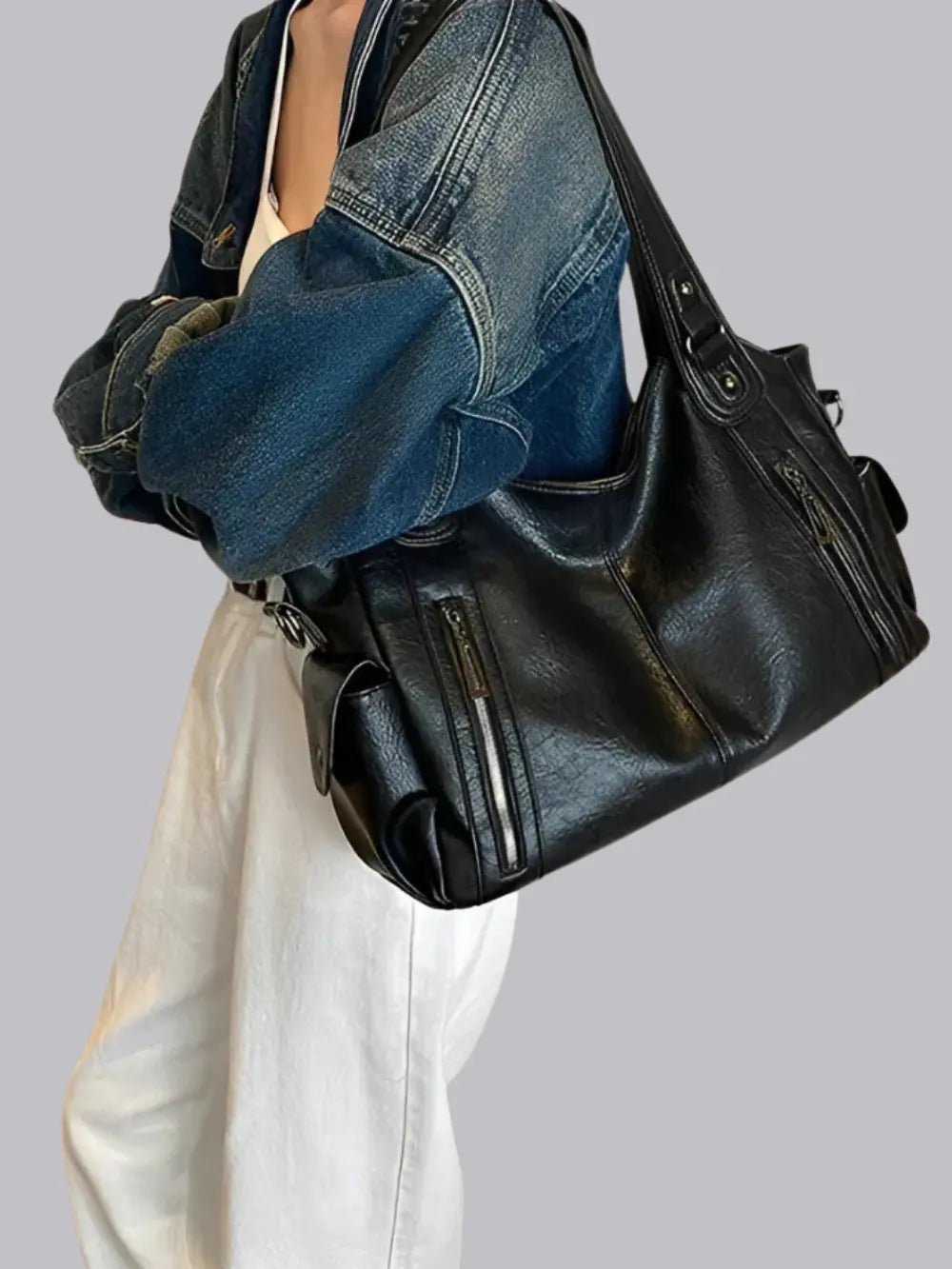 Classic Multi - Pocket Shoulder Bag – Effortless Style - Shoulder Bags