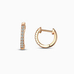 Classic Pavé Huggie Hoop Earrings - Joyería