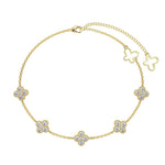 Clover Pave Elegance Bracelet - Charm Bracelets