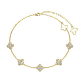 Clover Pave Elegance Bracelet - Charm Bracelets