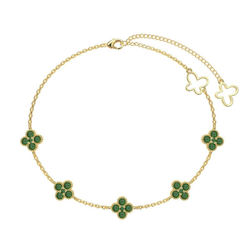 Clover Pave Elegance Bracelet - Charm Bracelets