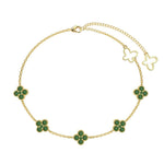 Clover Pave Elegance Bracelet - Charm Bracelets