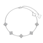 Clover Pave Elegance Bracelet - Charm Bracelets
