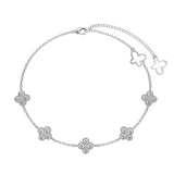Clover Pave Elegance Bracelet - Charm Bracelets