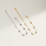 Clover Pave Elegance Bracelet - Charm Bracelets